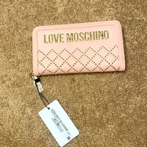 Moschino wallet baby pink